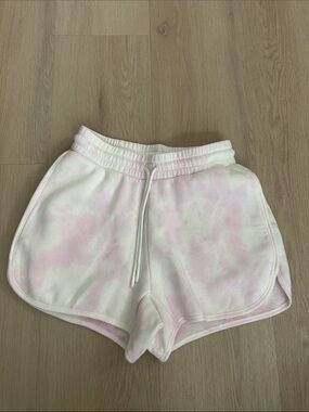Maje Flocked Tie-Dyed Fleece Shorts
